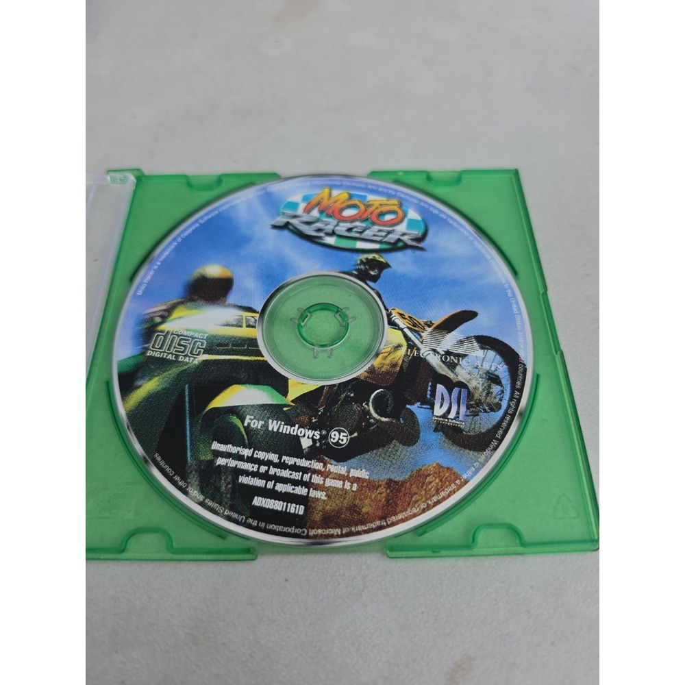 Moto Racer PC CDROM Delphine Software 1997 motorcycle racing game for Windows 95